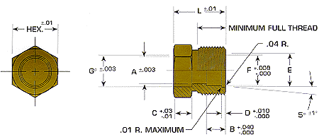 Male Swivel Nut Tube-O-Type Illustration