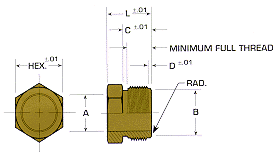 Male Inverted Swivel Nut Tube-O-Type Illustration